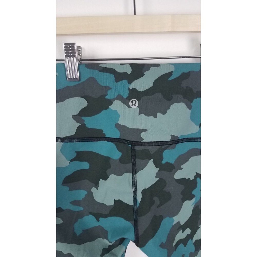 Lululemon NWT Sz. 2 Wunder Under High-Rise Tight 25" Camo Tidewater Teal - Picture 6 of 6
